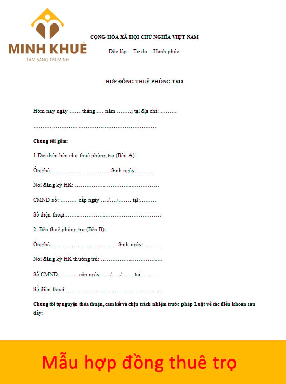 Kiểm tra hợp đồng thuê trọ cẩn thận cho sinh viên 2K8